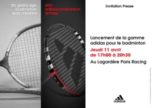 adidas badminton conf presse 11 avril
