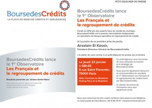 BoursedesCrédits lance le 1er Observatoire Les Français et le regroupement de Crédits
