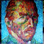 'Sur les pas de Van Gogh' - Portrait de Van Gogh par Nowart