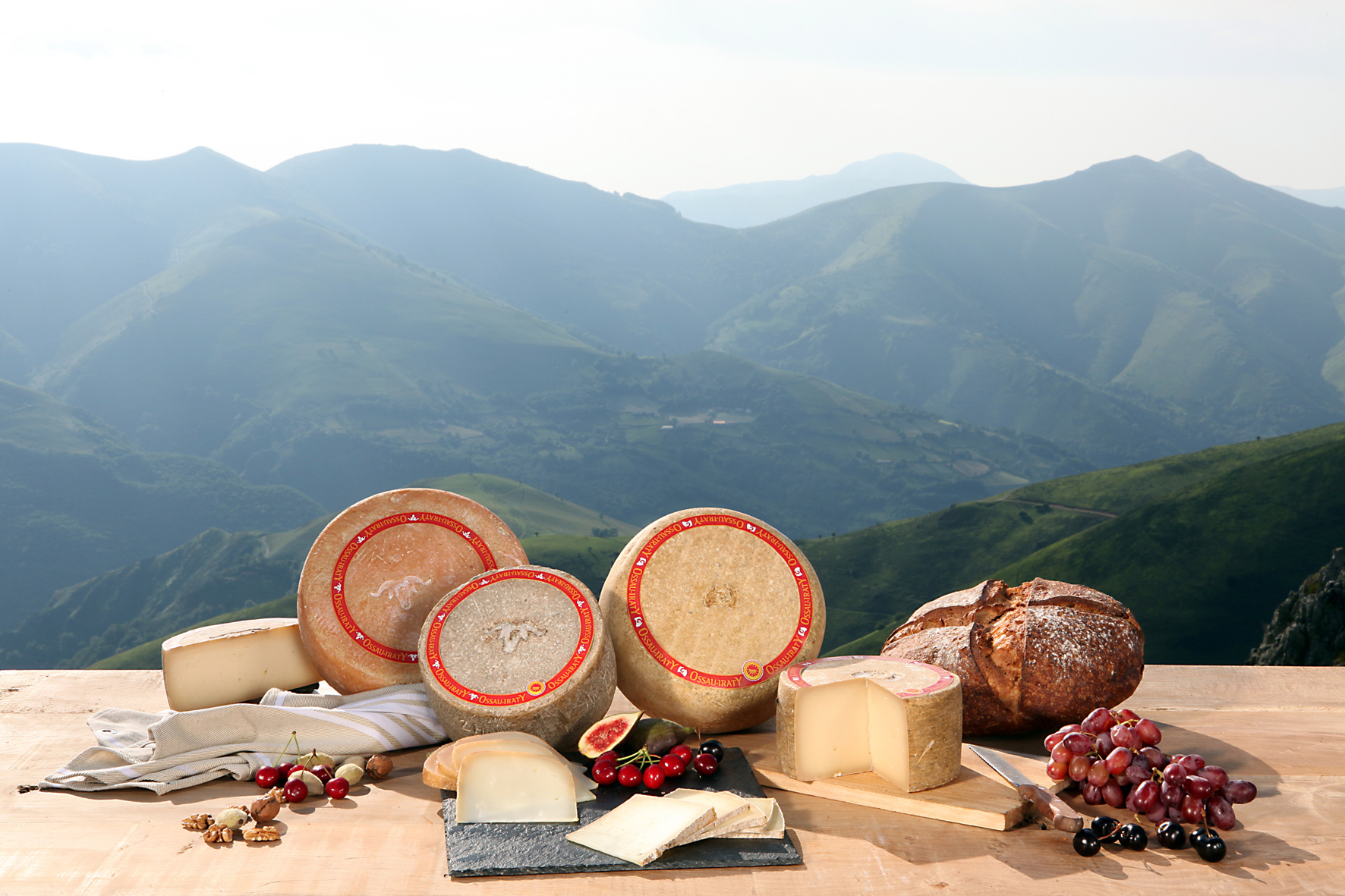 La gamme de fromages AOP Ossau-Iraty