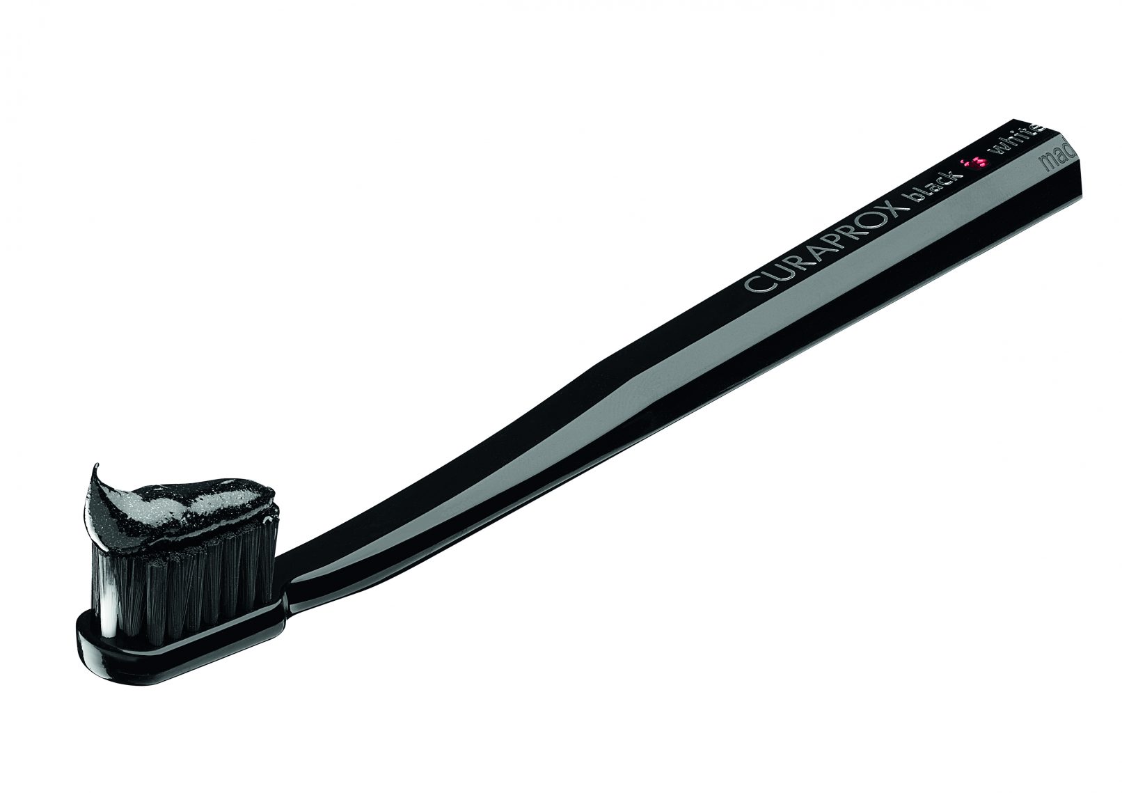 CURAPROX - Le dentifrice blanchissant Black Is White et la brosse à dents CS5460