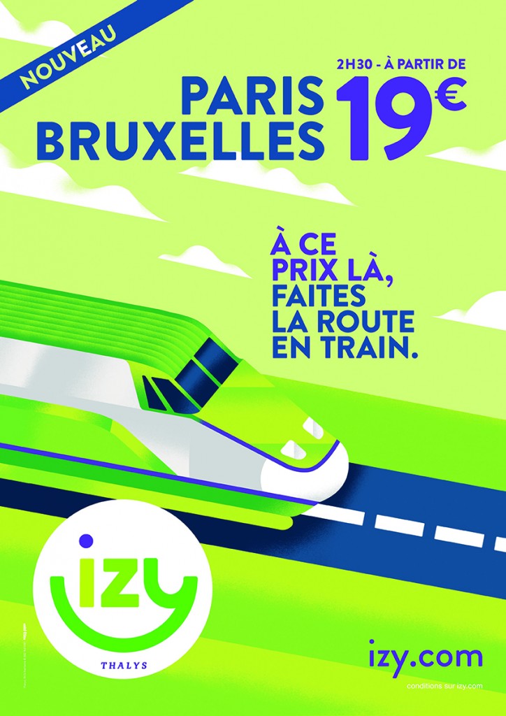 La campagne Izy de Thalys sur le réseau Next One
