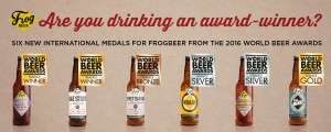 FrogBeer - les 6 bières médaillées aux World Beer Awards 2016