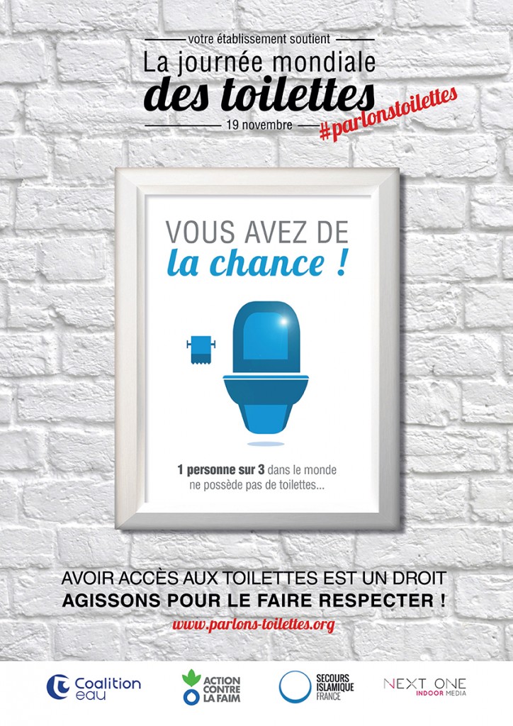 Un visuel Next One pour la Journée Mondiale des Toilettes 