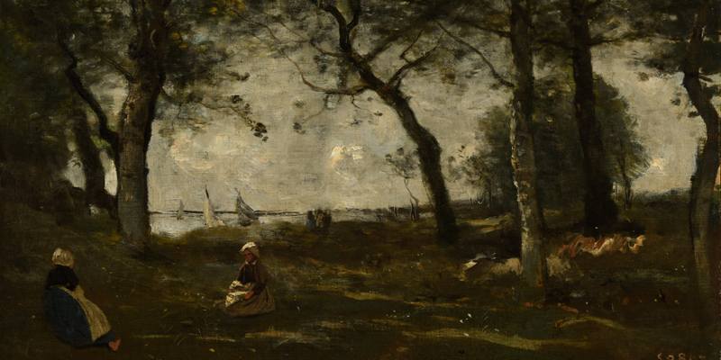 Camille Corot, Honfleur, Huile sur toile, Musée des Beaux-arts de Reims ©Devleeschauwer 