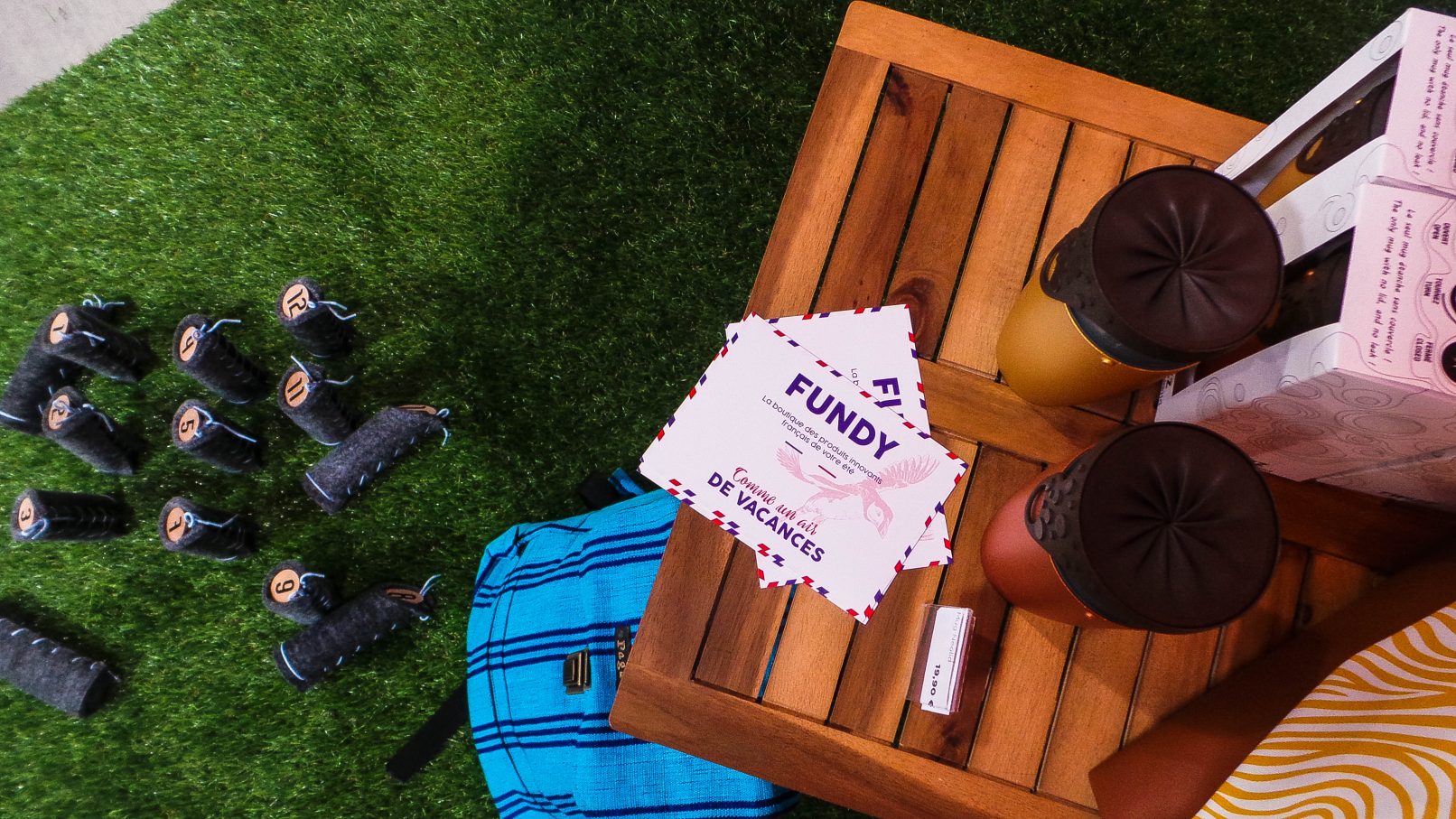 La boutique éphémère "Comme un air de vacances" - Le Fundy Tour au Centre Commercial Valserine