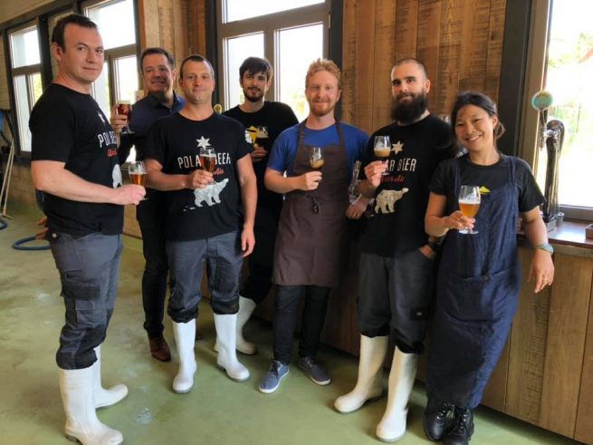 Une partie de l'équipe FrogBeer