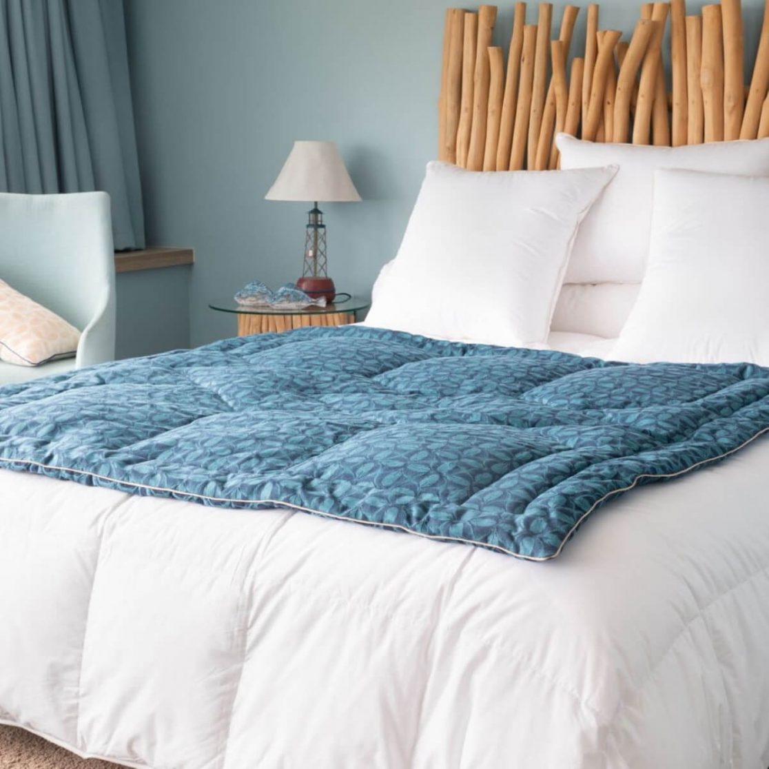 Pour les 150 ans de la Manufacture Castex, le studio de design La Racine conçoit une collection capsule de couettes et édredons