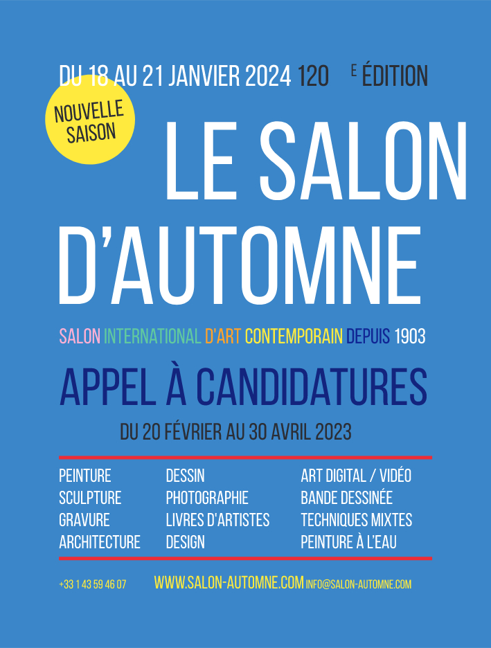 Une nouvelle saison pour le salon d'automne Paris  Le-Salon-Automne-2023-Appel-a-candidature-BD